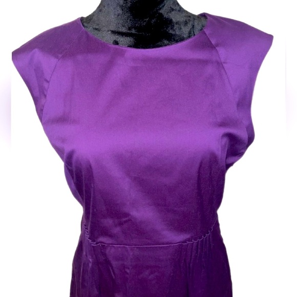 Theory Rich Purple Midi Dress - Picture 4 of 6